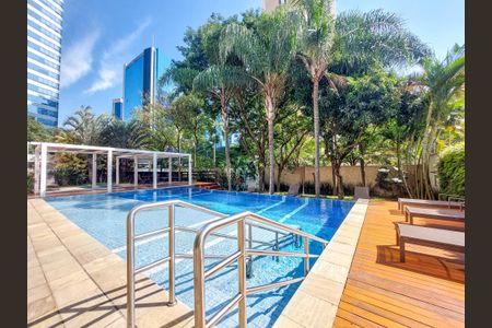 Área comum - Piscina de apartamento para alugar com 1 quarto, 52m² em Cidade Monções, São Paulo