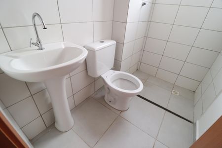 Banheiro Social de apartamento para alugar com 2 quartos, 41m² em Shopping Park, Uberlândia