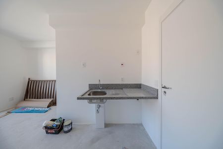 Cozinha de kitnet/studio para alugar com 1 quarto, 22m² em Consolação, São Paulo