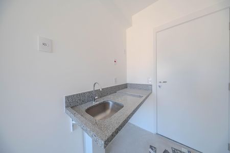 Cozinha de kitnet/studio para alugar com 1 quarto, 22m² em Consolação, São Paulo