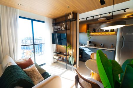 Sala/Cozinha de apartamento para alugar com 2 quartos, 36m² em Jardim Oriental, São Paulo