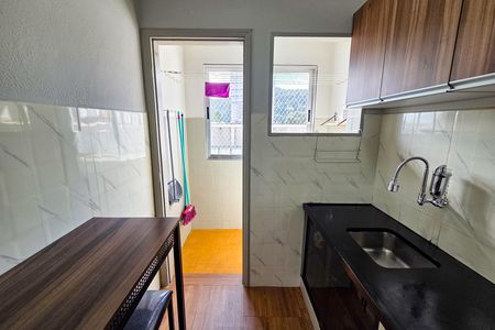 Cozinha de kitnet/studio para alugar com 1 quarto, 40m² em Canto do Forte, Praia Grande