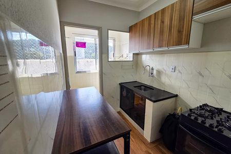 Cozinha de kitnet/studio para alugar com 1 quarto, 40m² em Canto do Forte, Praia Grande