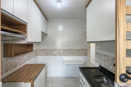Cozinha  de casa de condomínio para alugar com 2 quartos, 47m² em Parque das Americas, Praia Grande