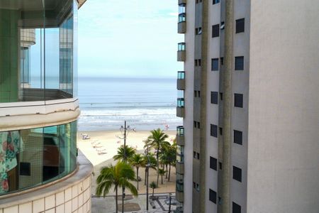 Vista da Sacada  de apartamento para alugar com 2 quartos, 100m² em Canto do Forte, Praia Grande