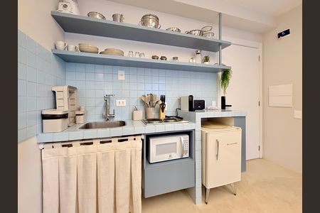 Studio à venda com 25m², 1 quarto e sem vagaCozinha 