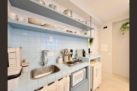 Studio à venda com 25m², 1 quarto e sem vagaCozinha 
