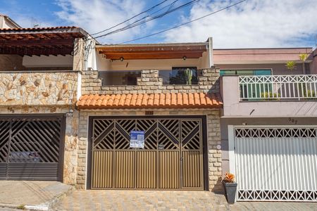Fachada + placa  de casa à venda com 4 quartos, 250m² em Vila Nogueira, Diadema