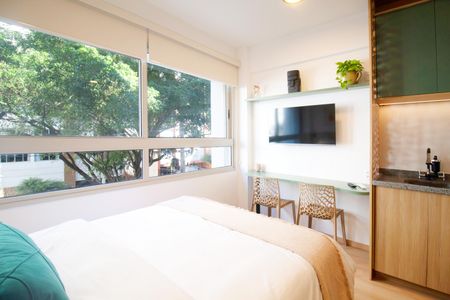 Studio à venda com 21m², 1 quarto e sem vaga