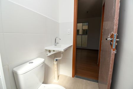 Banheiro de apartamento para alugar com 2 quartos, 55m² em Praia, Contagem