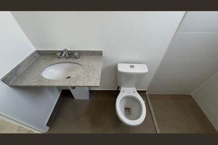 Banheiro da Suíte 1 de apartamento à venda com 3 quartos, 112m² em Jardim, Santo André