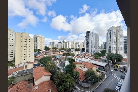 Vista  de kitnet/studio para alugar com 1 quarto, 25m² em Santo Amaro, São Paulo