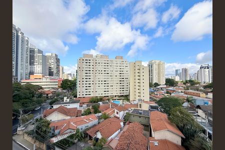 Vista  de kitnet/studio para alugar com 1 quarto, 25m² em Santo Amaro, São Paulo