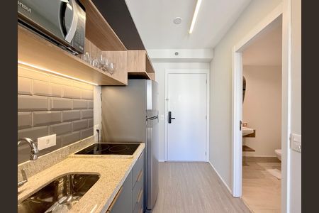 Studio para alugar com 25m², 1 quarto e sem vagaCozinha 