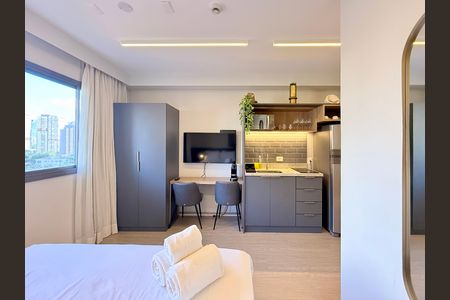 Studio para alugar com 25m², 1 quarto e sem vagaQuarto