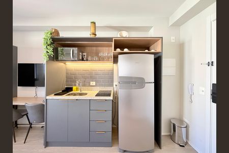Studio para alugar com 25m², 1 quarto e sem vagaCozinha 