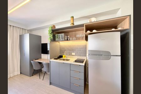 Studio para alugar com 25m², 1 quarto e sem vagaCozinha 