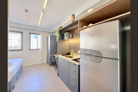 Studio para alugar com 25m², 1 quarto e sem vagaCozinha 