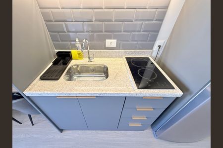 Studio para alugar com 25m², 1 quarto e sem vagaCozinha 
