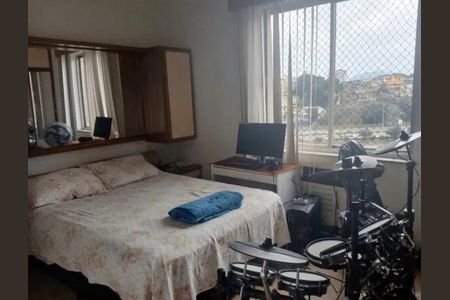Quarto com cama, computador e bateria de bateria. de apartamento à venda com 3 quartos, 88m² em Freguesia (Jacarepaguá), Rio de Janeiro