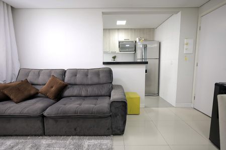Sala de apartamento à venda com 2 quartos, 49m² em Vila Homero Thon, Santo André