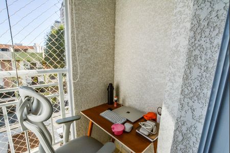 Varanda da Sala de apartamento à venda com 2 quartos, 50m² em Vila Leopoldina, Santo André