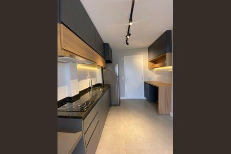 Cozinha de apartamento para alugar com 1 quarto, 26m² em Vila Guarani (Zona Sul), São Paulo