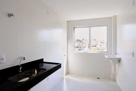 Cozinha e Área de Serviço de apartamento à venda com 2 quartos, 51m² em Santo Andre, Belo Horizonte