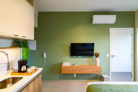 Studio à venda com 32m², 1 quarto e sem vaga