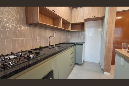 Cozinha de apartamento para alugar com 1 quarto, 41m² em Vila Euclides, São Bernardo do Campo