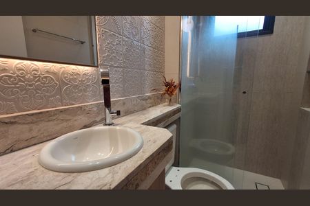 Banheiro de apartamento para alugar com 1 quarto, 41m² em Vila Euclides, São Bernardo do Campo