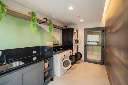 Área comum - Lavanderia de kitnet/studio para alugar com 1 quarto, 18m² em Vila Clementino, São Paulo