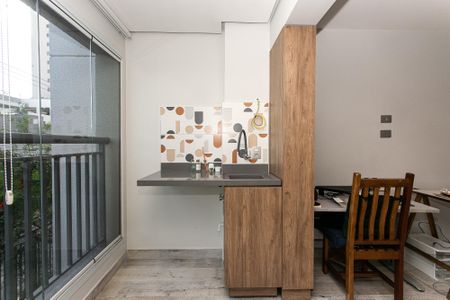 Área de Serviço de kitnet/studio para alugar com 1 quarto, 37m² em Tatuapé, São Paulo