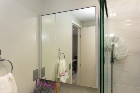Banheiro de kitnet/studio para alugar com 1 quarto, 37m² em Tatuapé, São Paulo