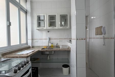 Cozinha e Área de Serviço de apartamento para alugar com 2 quartos, 42m² em Boqueirão, Santos