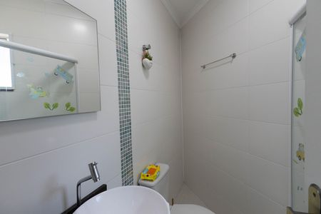 Banheiro da Suíte 1 de casa de condomínio à venda com 3 quartos, 150m² em Vila Pedra Branca, São Paulo