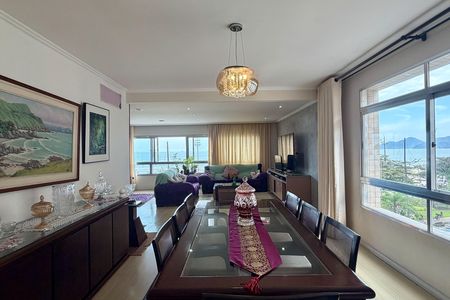 Sala de apartamento para alugar com 4 quartos, 220m² em Gonzaga, Santos