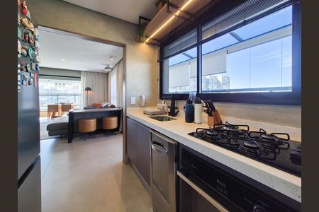 Cozinha de apartamento à venda com 2 quartos, 122m² em Indianópolis, São Paulo