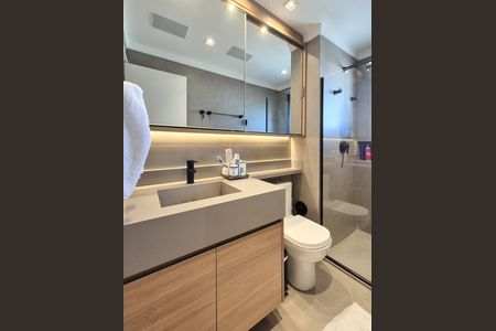 Banheiro da Suíte 1 de apartamento à venda com 2 quartos, 122m² em Indianópolis, São Paulo