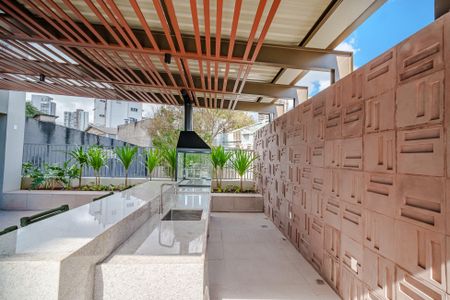 Área comum - Churrasqueira de kitnet/studio para alugar com 1 quarto, 25m² em Butantã, São Paulo