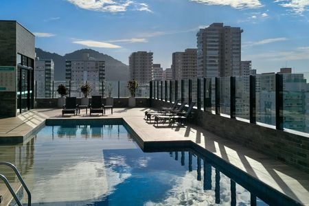 Área comum - Piscina de apartamento para alugar com 2 quartos, 83m² em Canto do Forte, Praia Grande