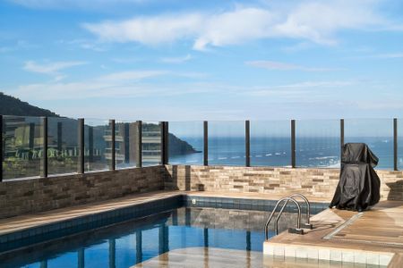 Área comum - Piscina de apartamento para alugar com 2 quartos, 83m² em Canto do Forte, Praia Grande