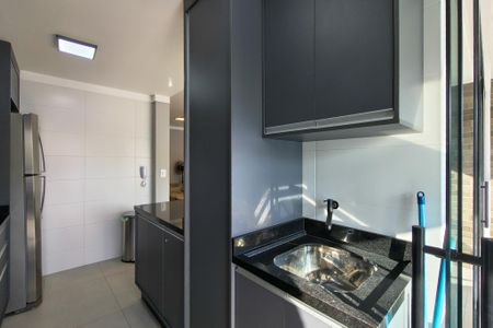 Área de Serviço  de apartamento para alugar com 2 quartos, 83m² em Canto do Forte, Praia Grande
