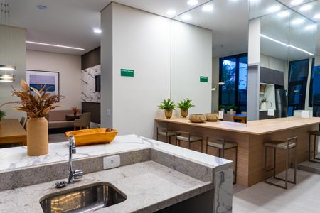 Studio para alugar com 28m², 1 quarto e 1 vaga Studio para alugar com 28m², 1 quarto e 1 vagaÁrea comum - Salão de festas