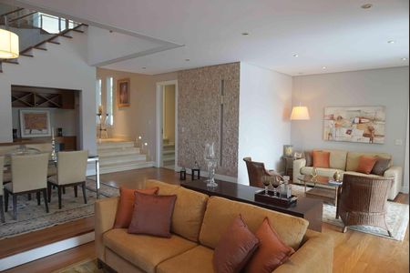 Sala de Estar - Jantar de casa de condomínio à venda com 3 quartos, 427m² em Alphaville, Santana de Parnaíba