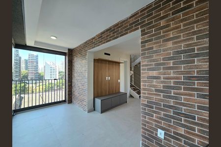 Varanda da Sala de apartamento para alugar com 2 quartos, 97m² em Indianópolis, São Paulo
