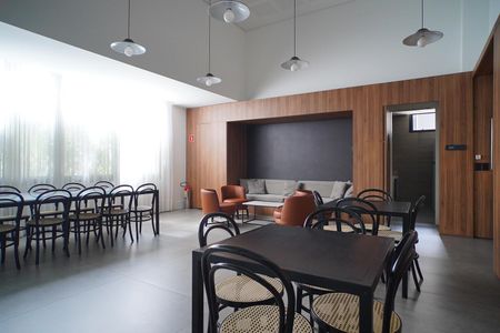 Studio para alugar com 37m², 1 quarto e 1 vaga Studio para alugar com 37m², 1 quarto e 1 vagaÁrea comum - Salão de festas