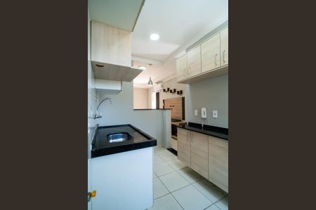 Cozinha de apartamento para alugar com 2 quartos, 54m² em Vila Odim Antao, Sorocaba
