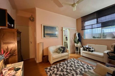 Sala  de apartamento à venda com 1 quarto, 40m² em Leblon, Rio de Janeiro