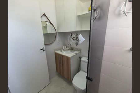 Banheiro da Suíte de casa de condomínio para alugar com 2 quartos, 84m² em Balneário Tropical, Paulínia